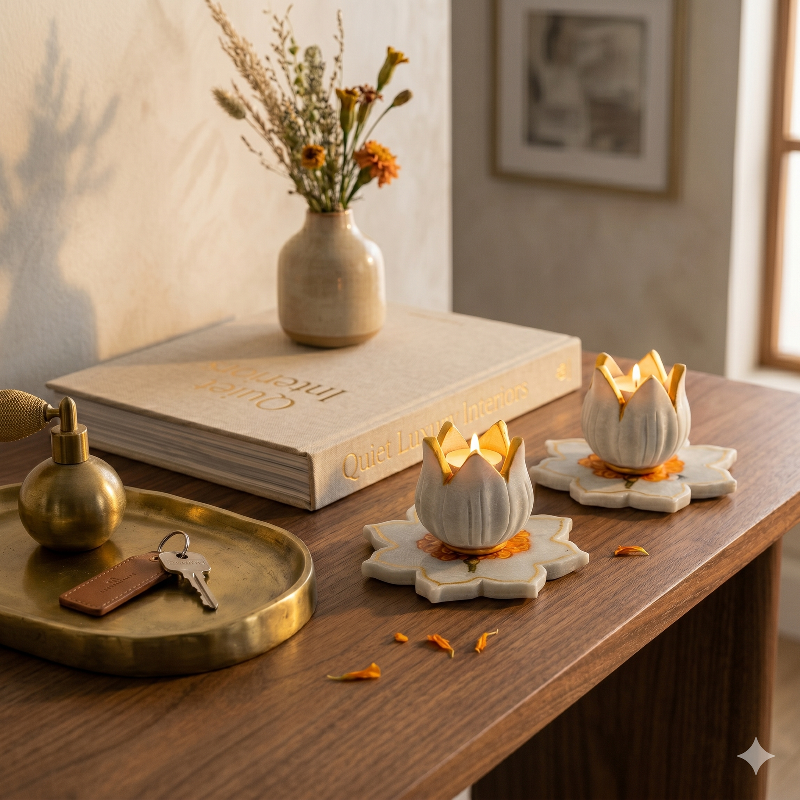 Lotus tea-light set